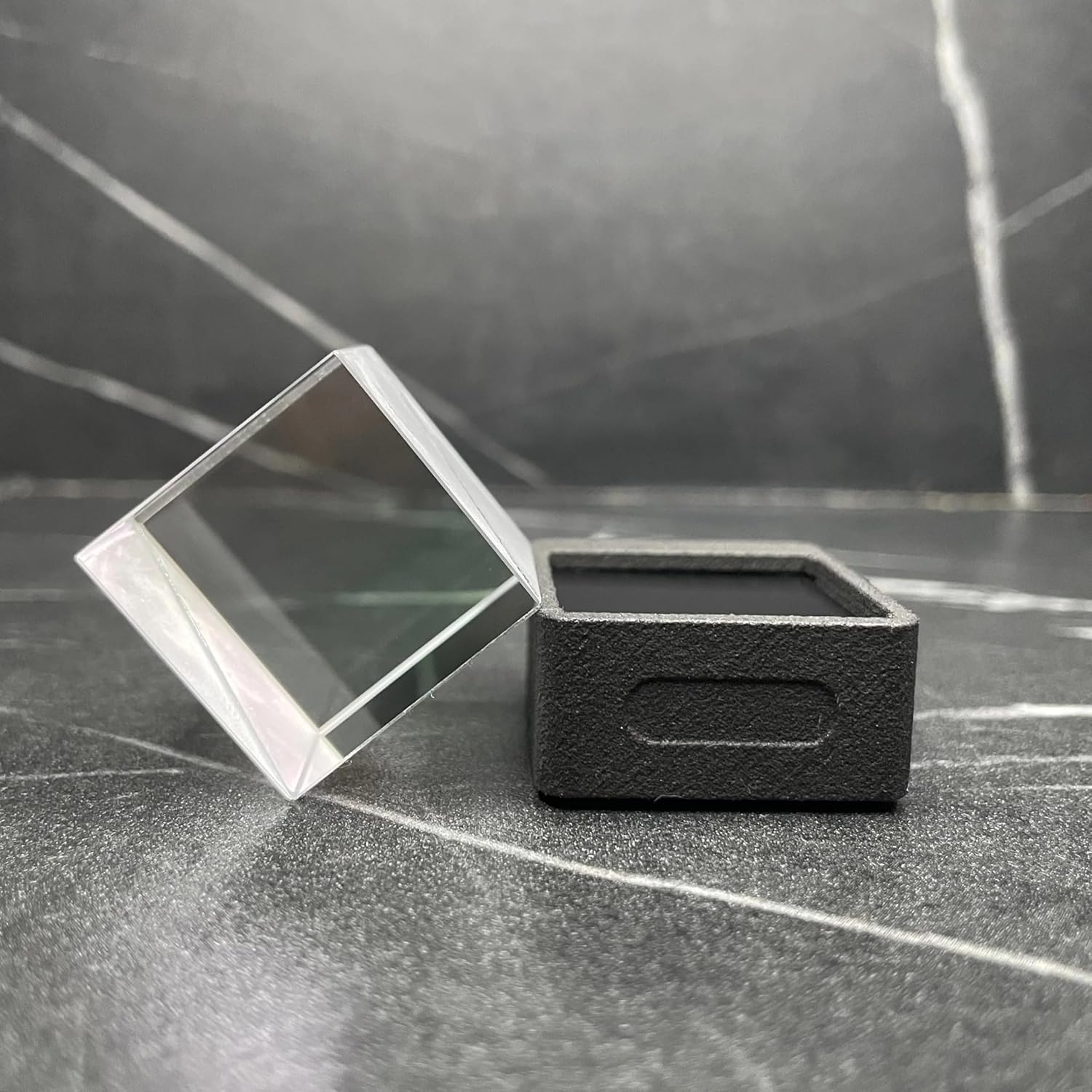 Mini transparent holographic projector with WiFi, modern and decorative.